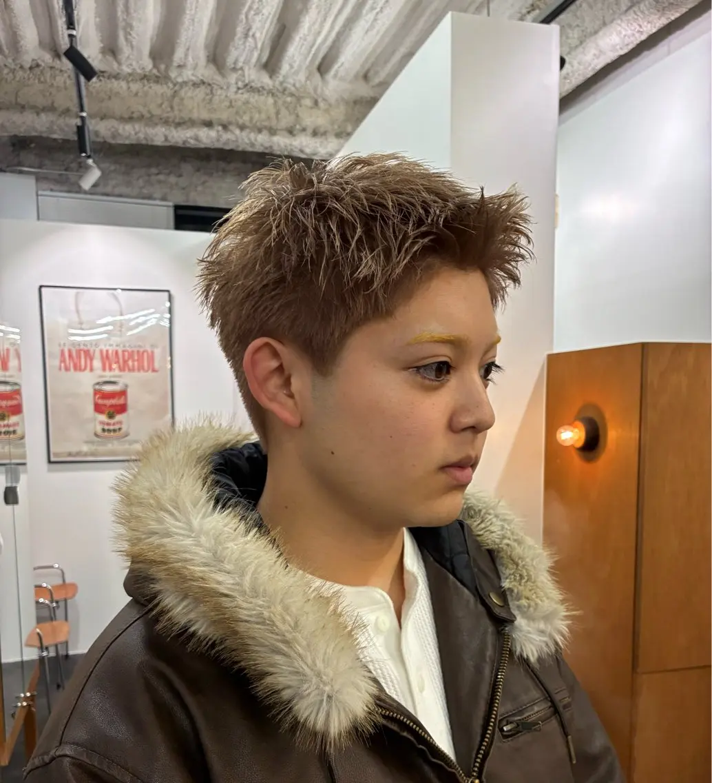メンズ クリスマス カット ヘアカラー 安藤 琢真のヘアスタイル