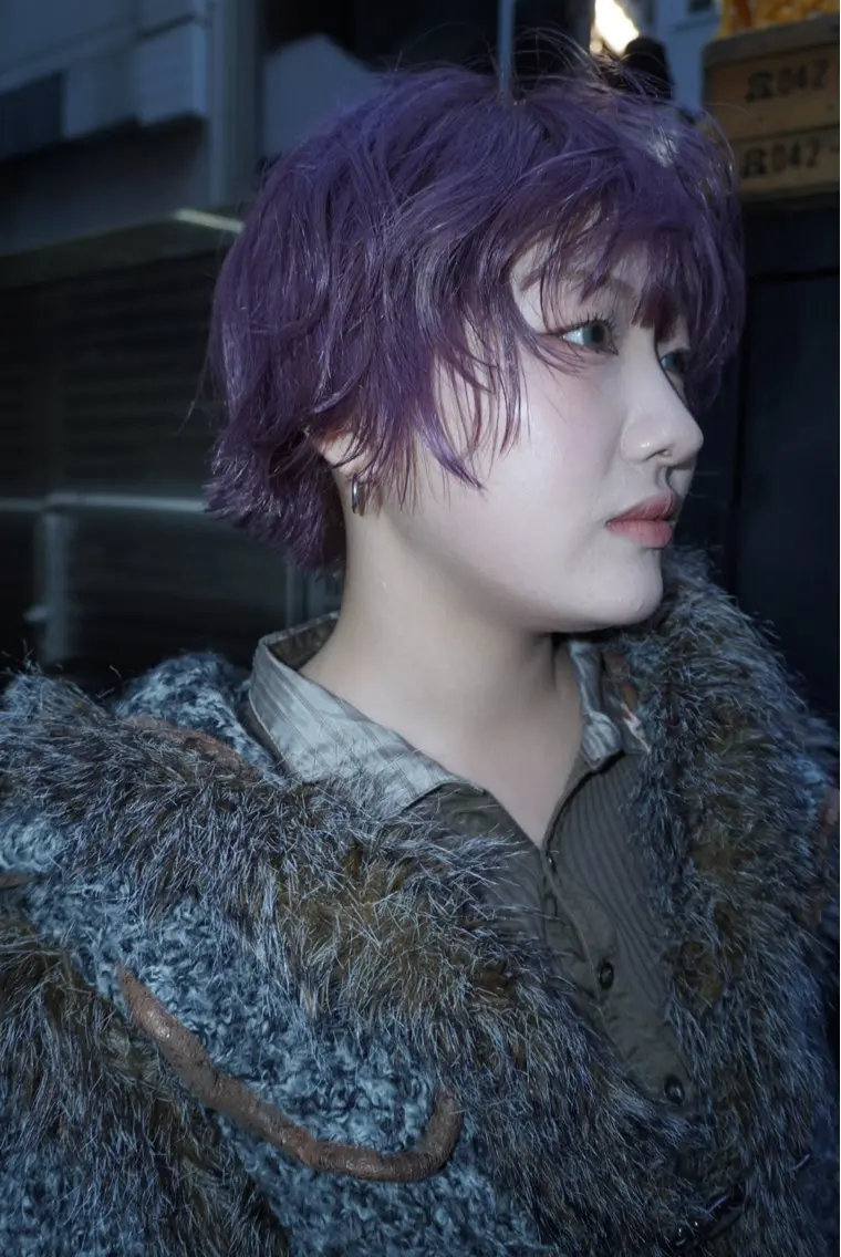 ショート カラー ヘアアレンジ ヘアカラー トリートメント ヘアセット MIYU/ケアブリ ーチカラー／デザインのヘアスタイル