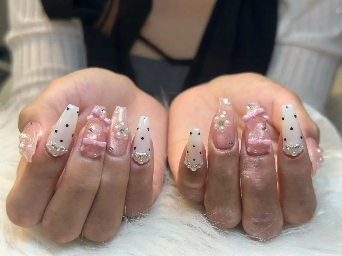 ネイル アートネイル 成人式 ジェルネイル ニュアンスネイル 夏ネイル NIE NAIL Luxeのネイルデザイン