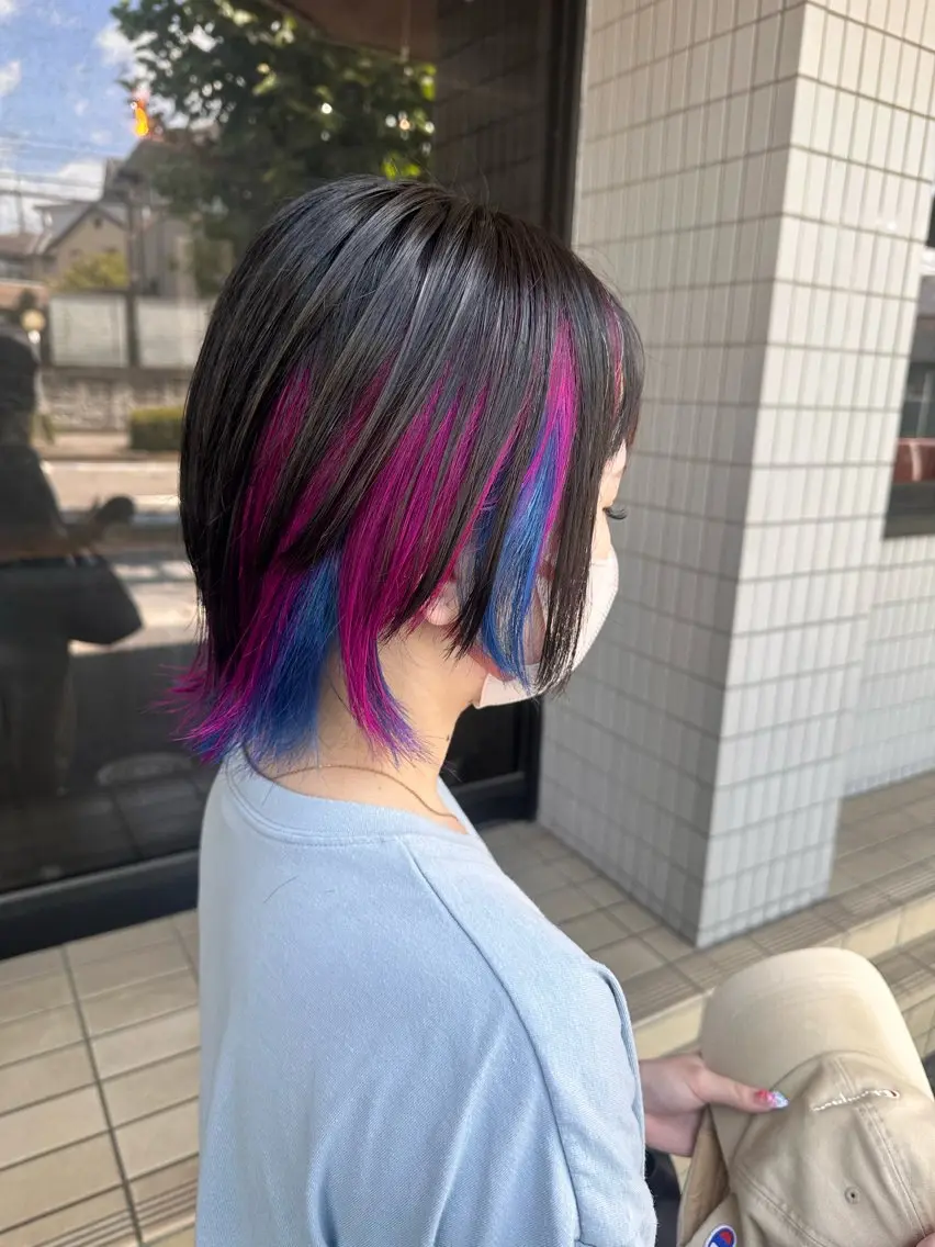 ミディアム カラー タカツド ユウキのヘアスタイル