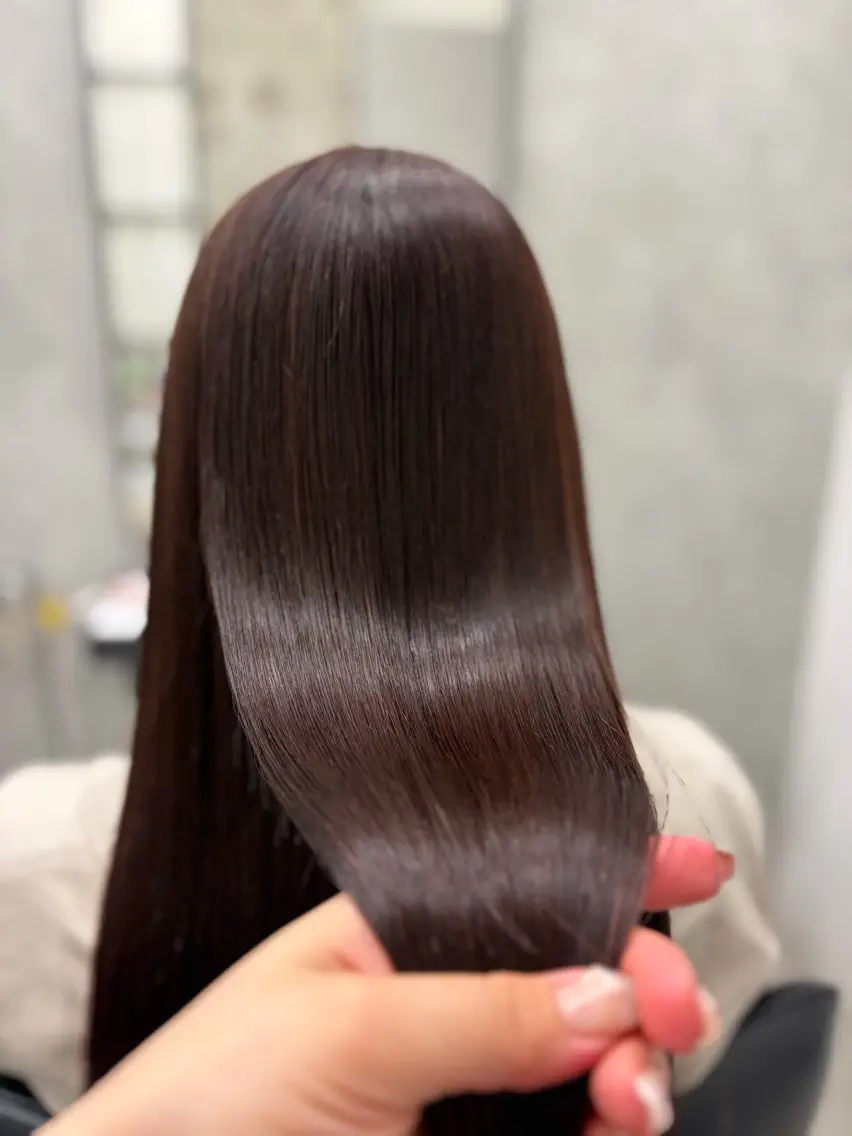 ロング カラー 髪質改善 縮毛矯正 トリートメント ヘアカラー 縮毛矯正 トリートメント すぐ巻ける縮毛矯正 🍀勝倉　麗のヘアスタイル