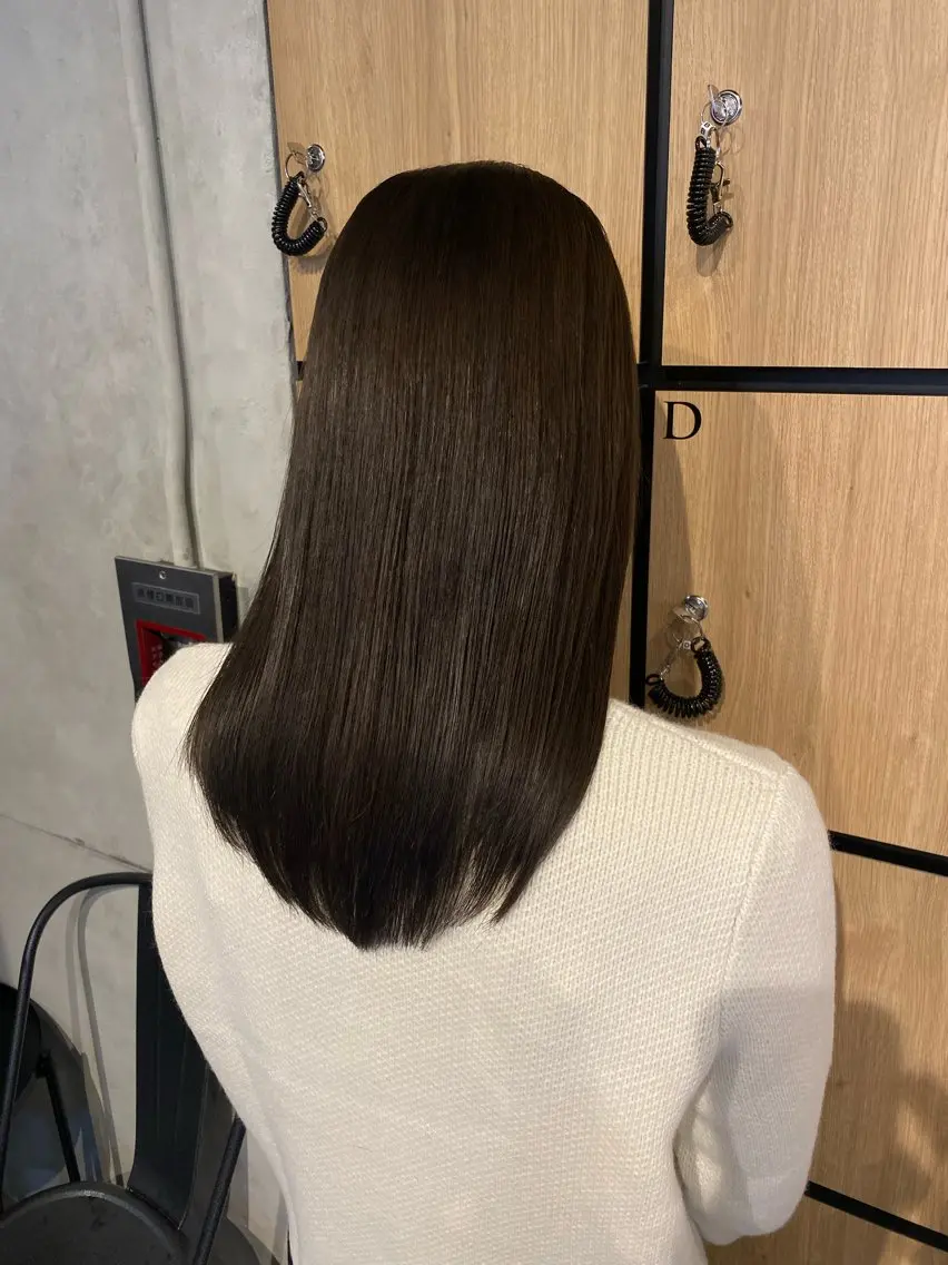 ロング カット ヘアカラー 縮毛矯正 髪質改善サロン 梅田/ヨナミネのヘアスタイル