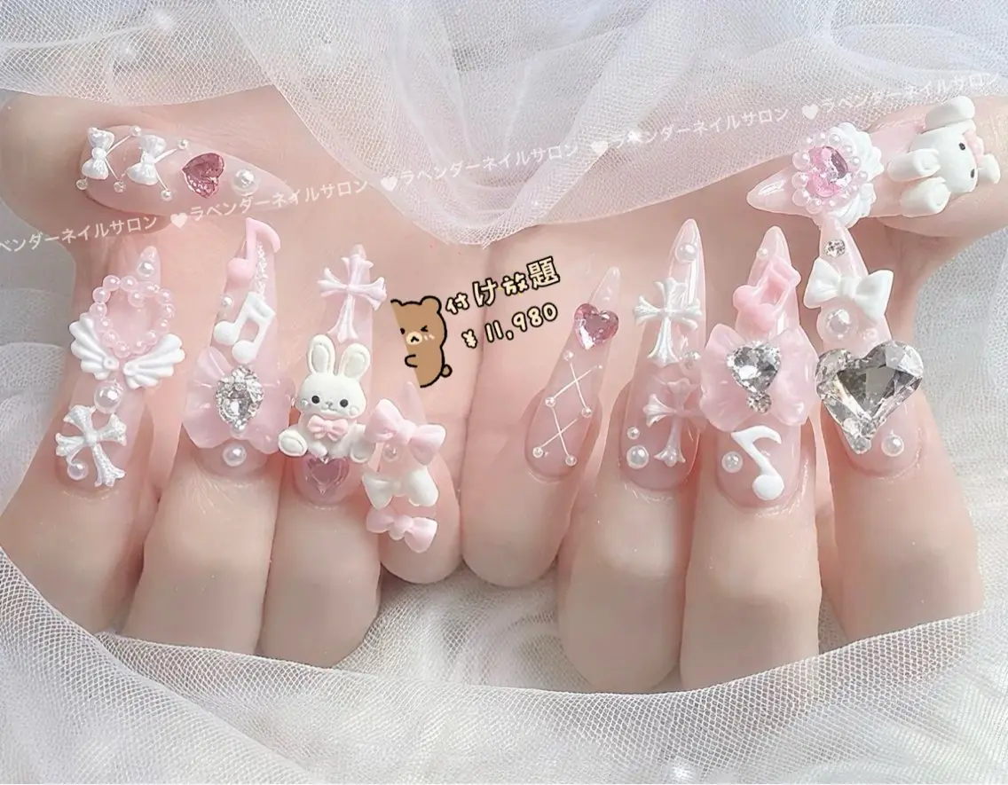 ネイル ハンドネイル ラベンダー💖日暮里 ルル💖ネイルのネイルデザイン