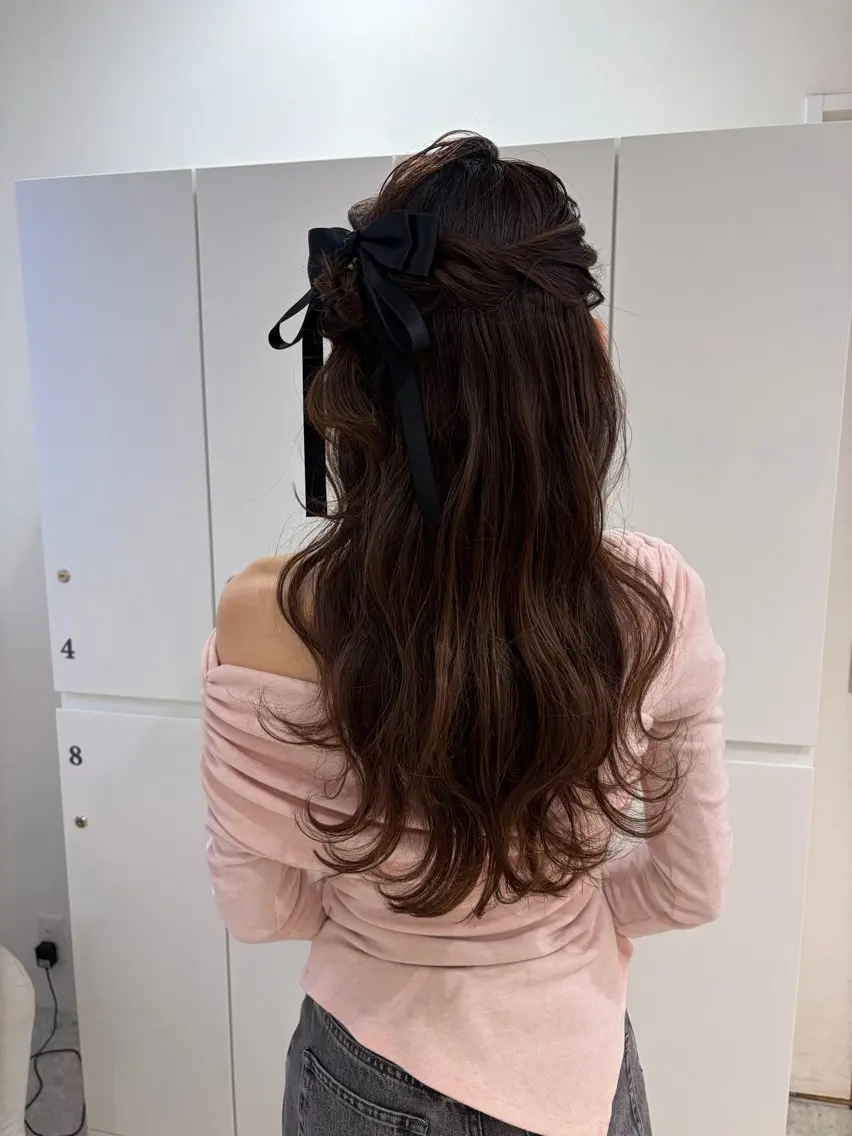 ロング カラー ヘアアレンジ ヘアセット/レイヤー 縮毛矯正/はるか🎀のヘアスタイル