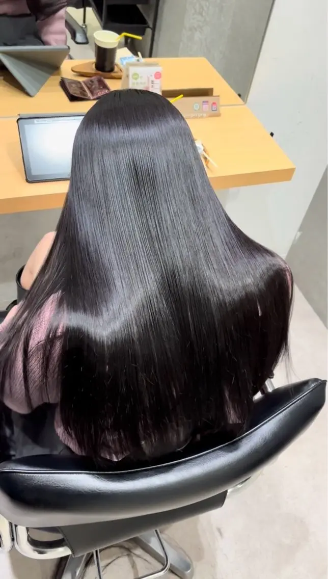 セミロング トリートメント カット トリートメント 髪質改善ヘアケア 艶髪特化/上田のヘアスタイル