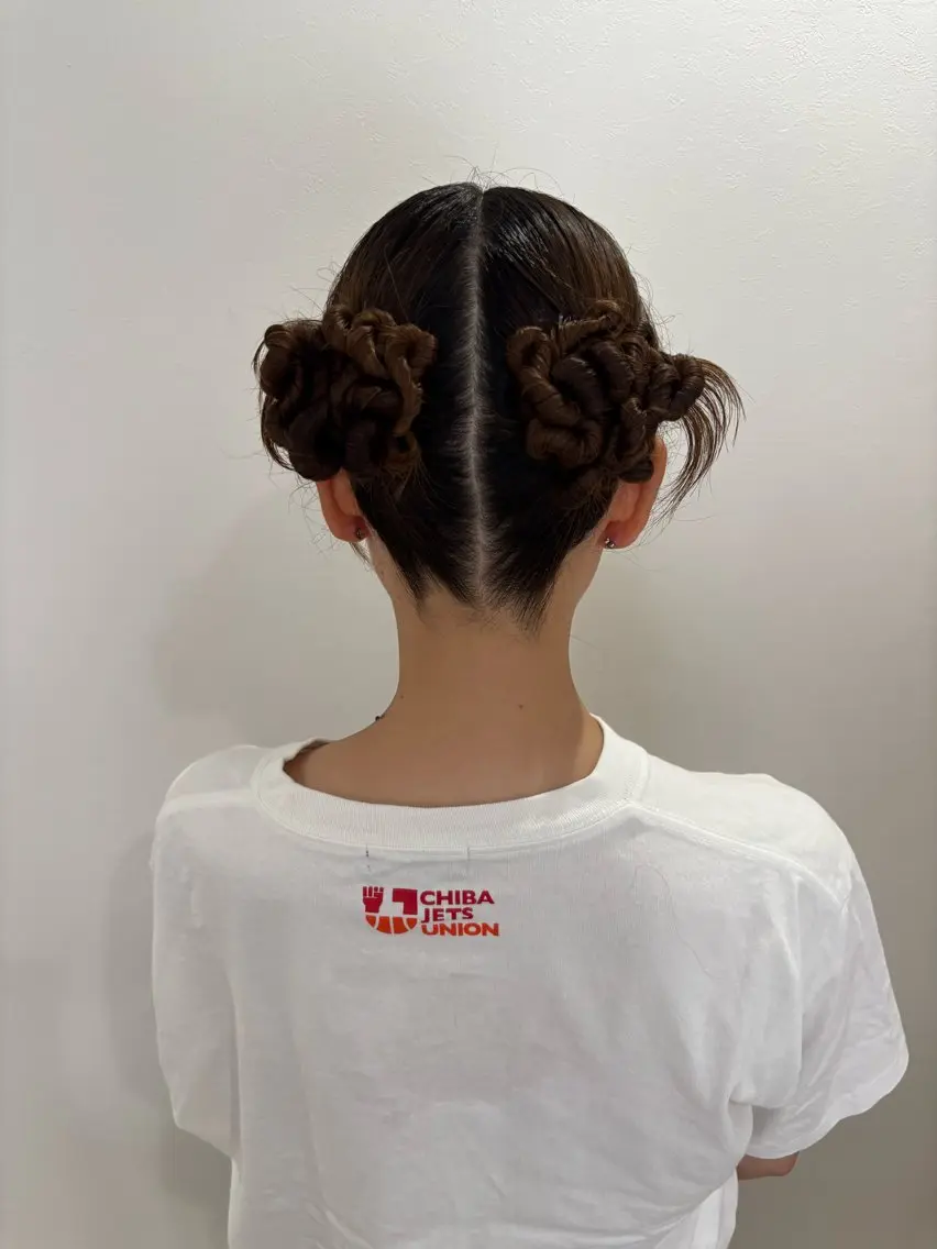 ヘアアレンジ ヘアセット ヘアセット🎀推し活 市川駅近🩵MIHOのヘアスタイル