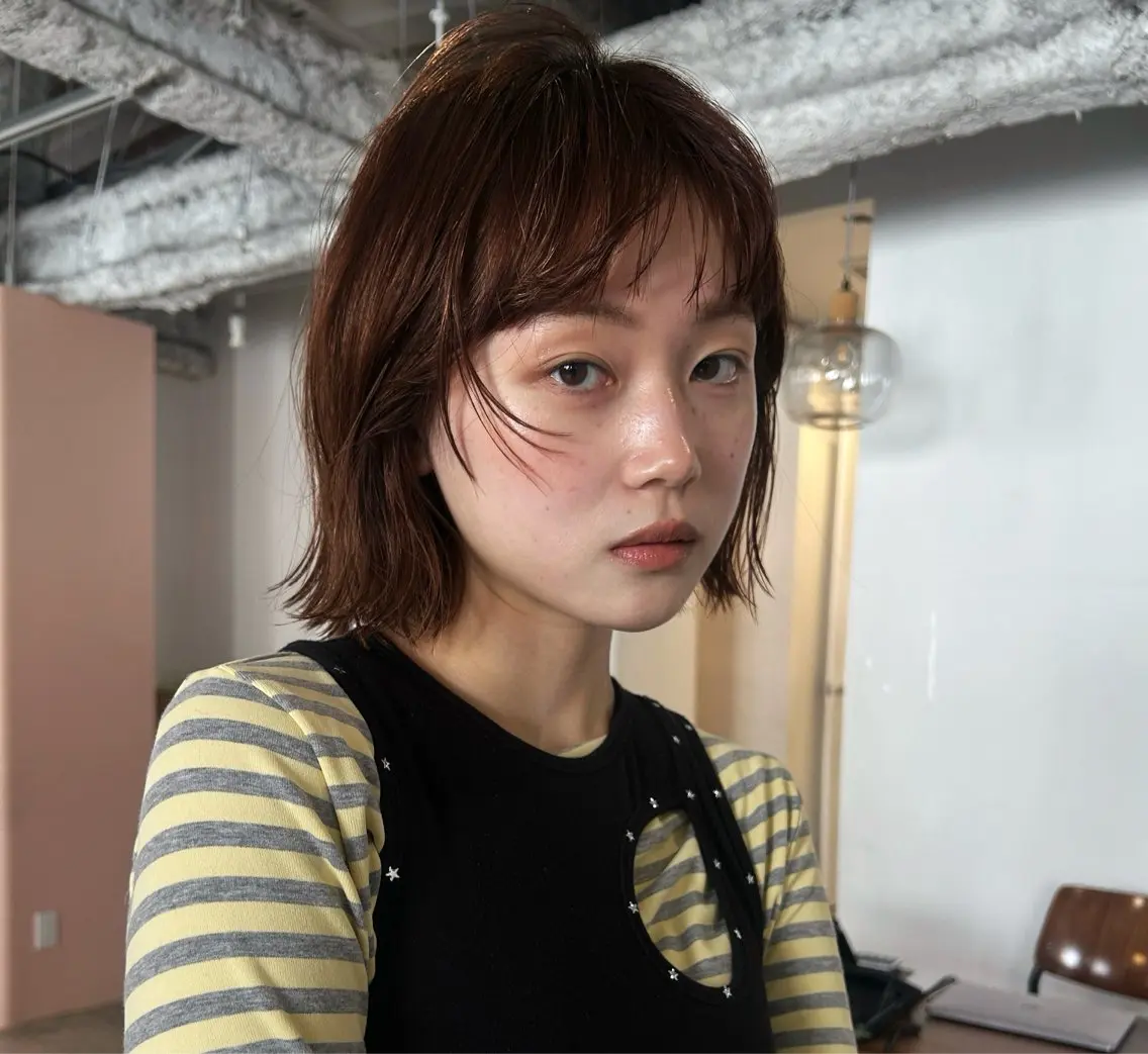 ショート カラー ヘアアレンジ レイヤーカット カット ヘアカラー トリートメント 🎀suzuna 透明感colorのヘアスタイル