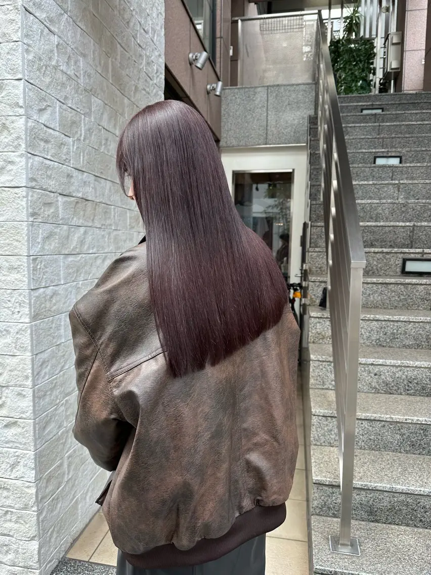 ロング カラー ブリーチ ハイトーンカラー ブリーチなしカラー ボブ ロング REINA☁️透明感 カラー/ぷつっと♡のヘアスタイル