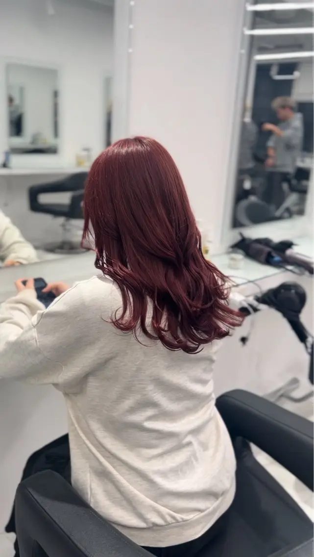 ロング カラー ヘアアレンジ ヘアカラー レイヤー×透明感カラ ー🕊AZUSAのヘアスタイル