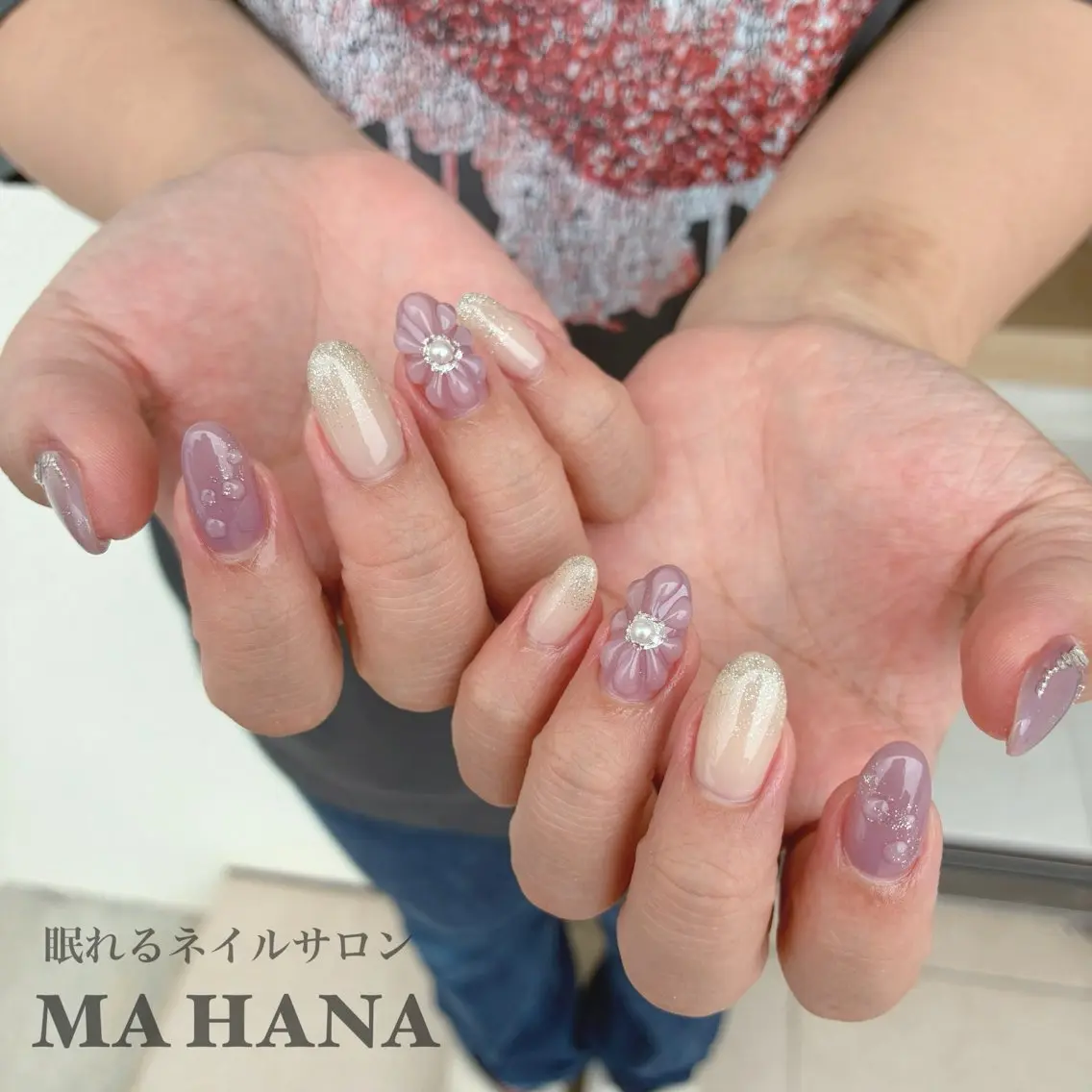ネイル 眠れるネイルサロン MA❁HANAのネイルデザイン