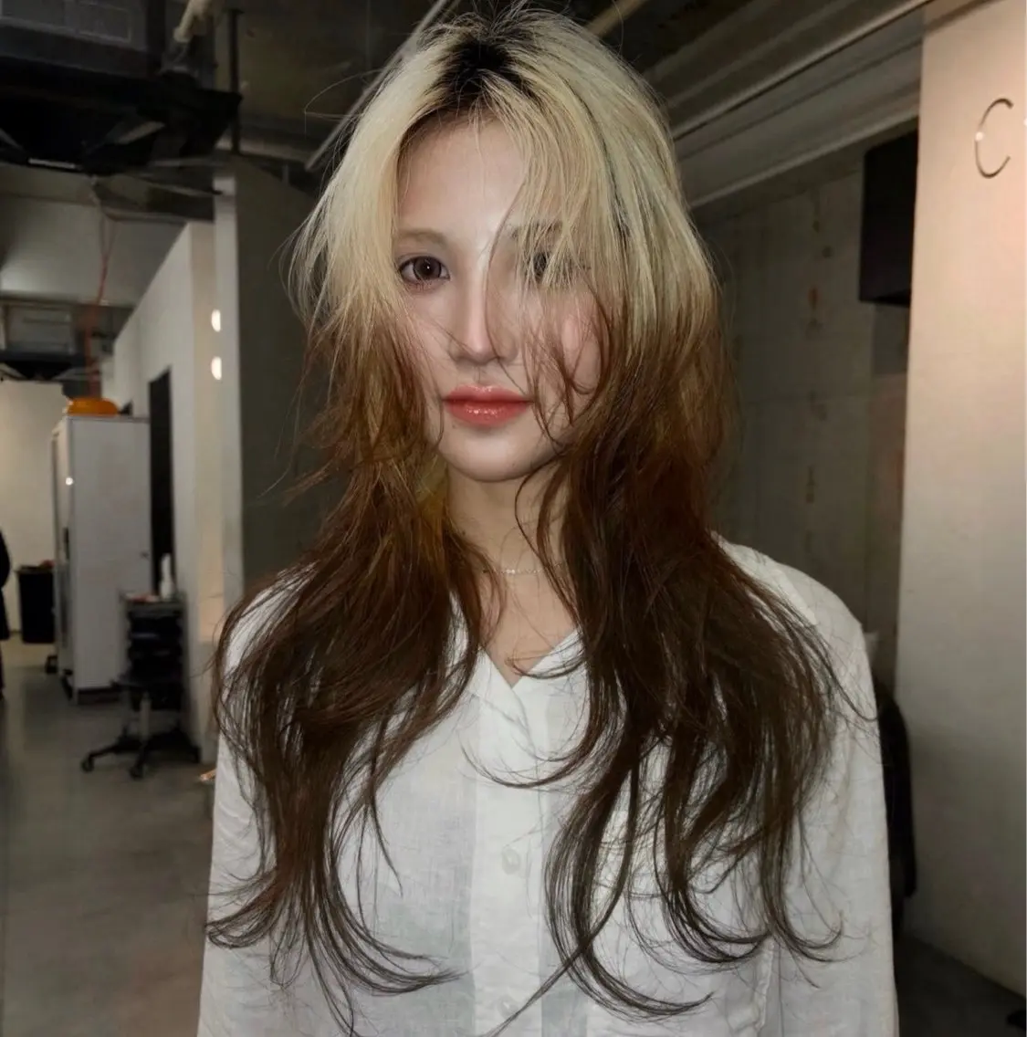 ロング ヘアカラー miu🪅縮毛矯正 モデル募集のヘアスタイル