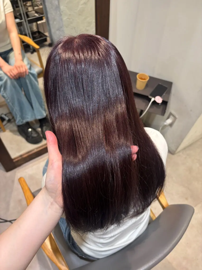 ミディアム ヘアカラー トリートメント roka ʜᴀʀᴜᴋᴀのヘアスタイル