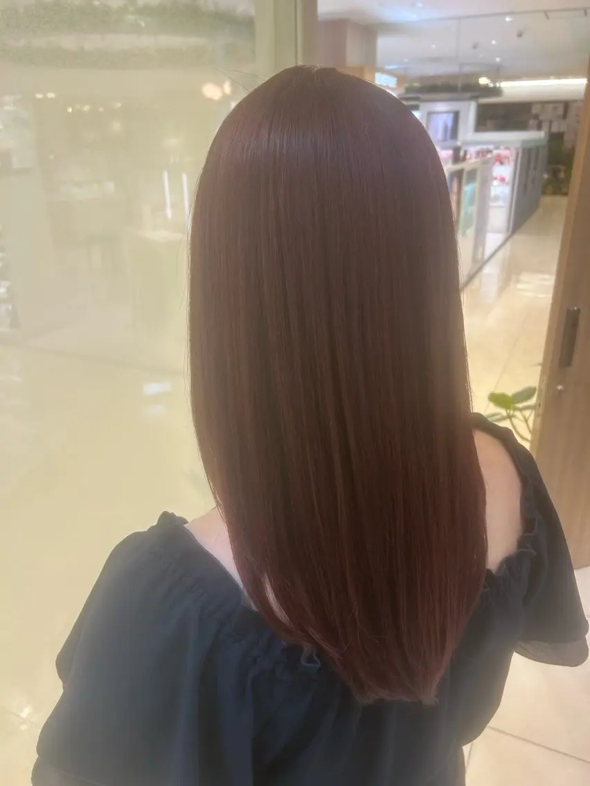 セミロング カラー カット ヘアカラー トリートメント 縮毛矯正/髪質改善/ 艶髪ササキナツミのヘアスタイル