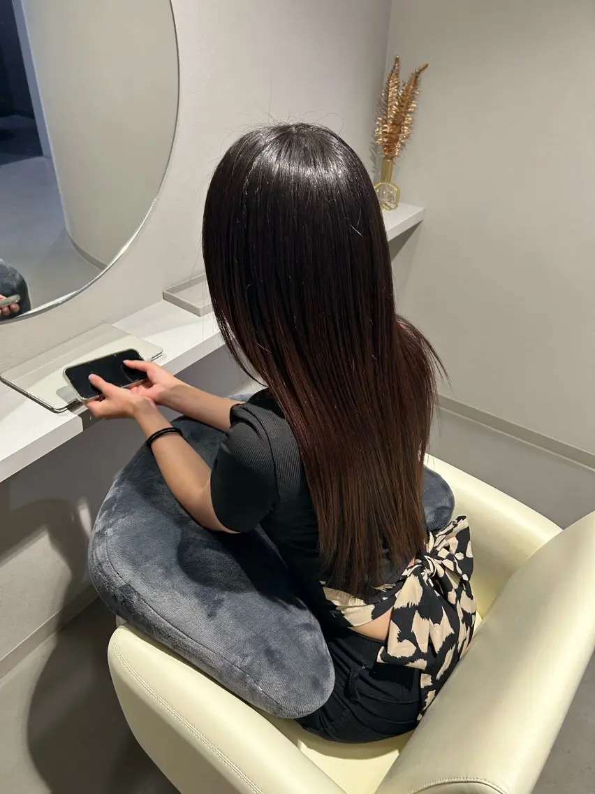 ロング くせ毛 縮毛矯正 ❤︎RELACE 千葉 恋華❤︎のヘアスタイル