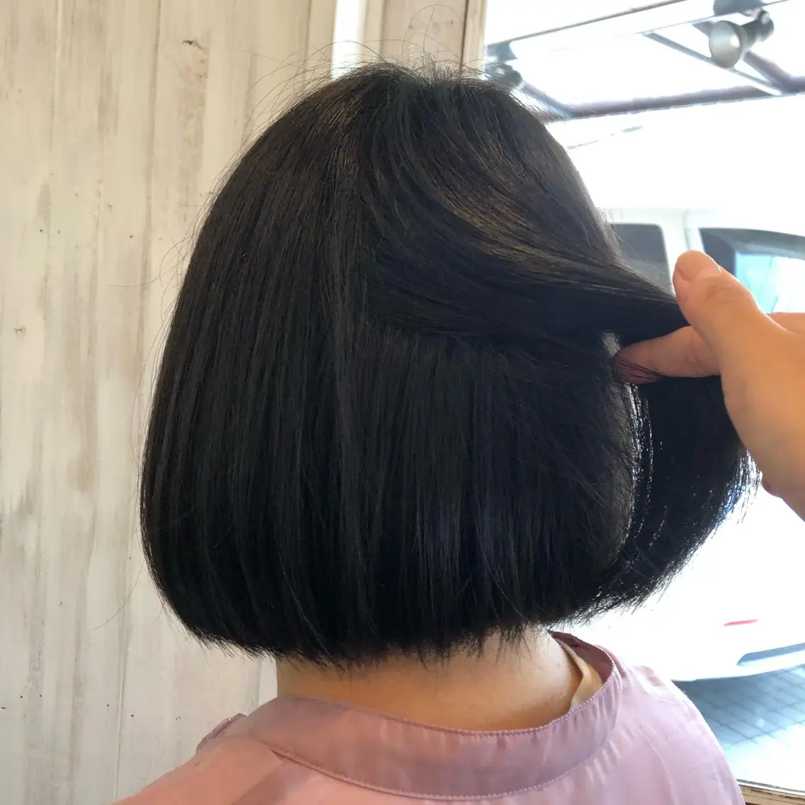 ミディアム パーマ 谷口ゆめ/縮毛矯正/ 大人女子/眉ワックスのヘアスタイル
