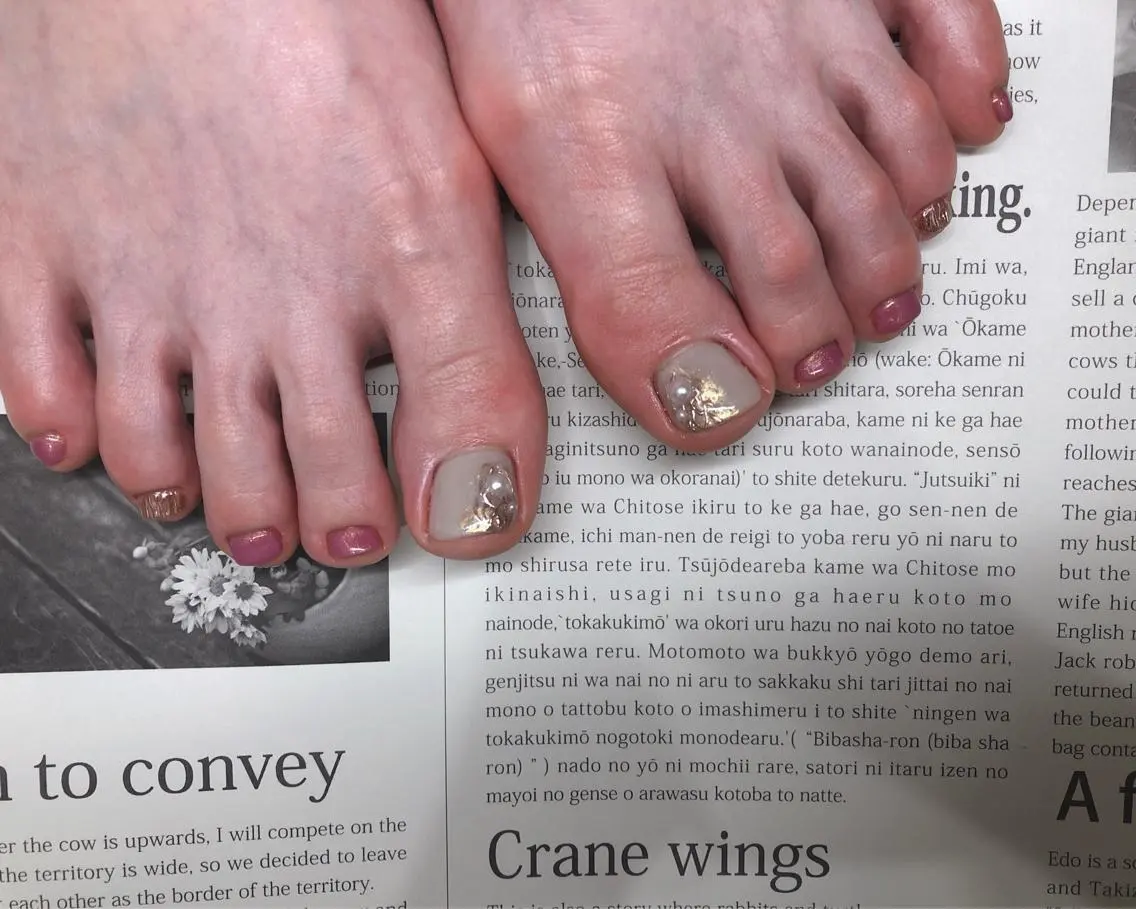 ネイル フットネイル フットネイル saki_ nail heronのネイルデザイン