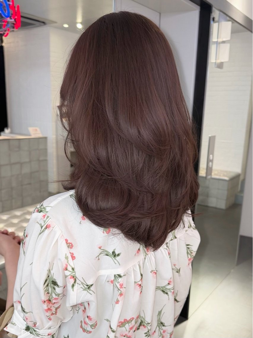 セミロング カラー ヘアアレンジ レイヤーカット カット ヘアカラー トリートメント 天神レイヤーカット No.1💖マユカのヘアスタイル