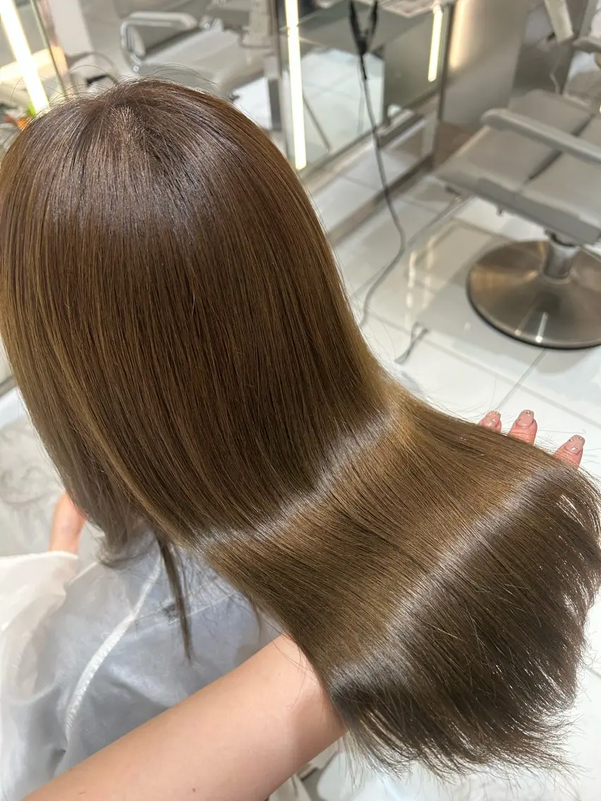 セミロング カラー ブリーチ ダブルカラー ブリーチなしカラー 海外レイヤー /NAGISAのヘアスタイル