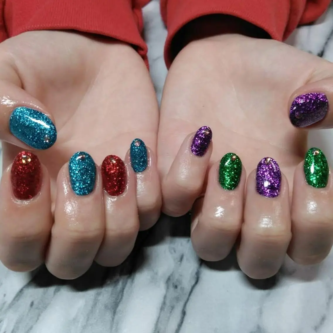 ネイル ラメ(グリッター) lylynail YUUKAのネイルデザイン