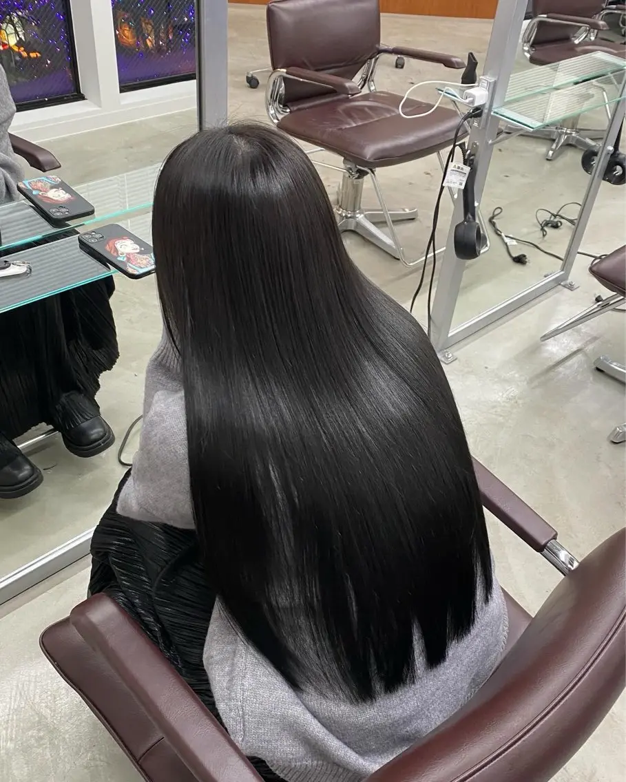 ロング カット 縮毛矯正 LIV My【マイ】 髪質改善/箕面のヘアスタイル
