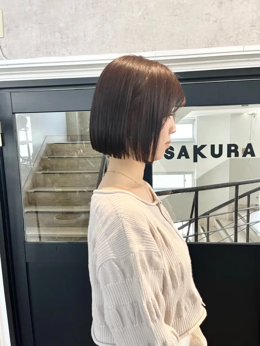 ショート カット 縮毛矯正 ボブ×縮毛矯正 ryotaのヘアスタイル