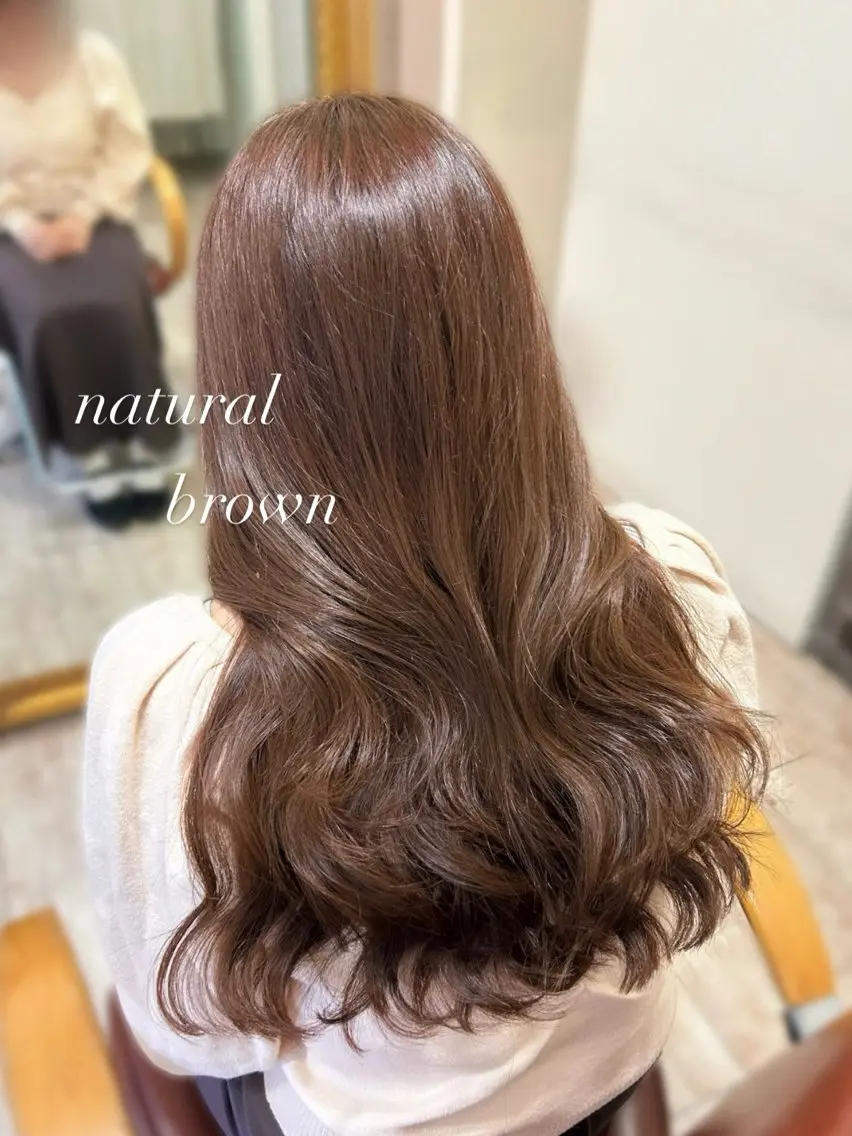ロング カット ヘアカラー トリートメント 【艶ヘア】 どうまえのヘアスタイル