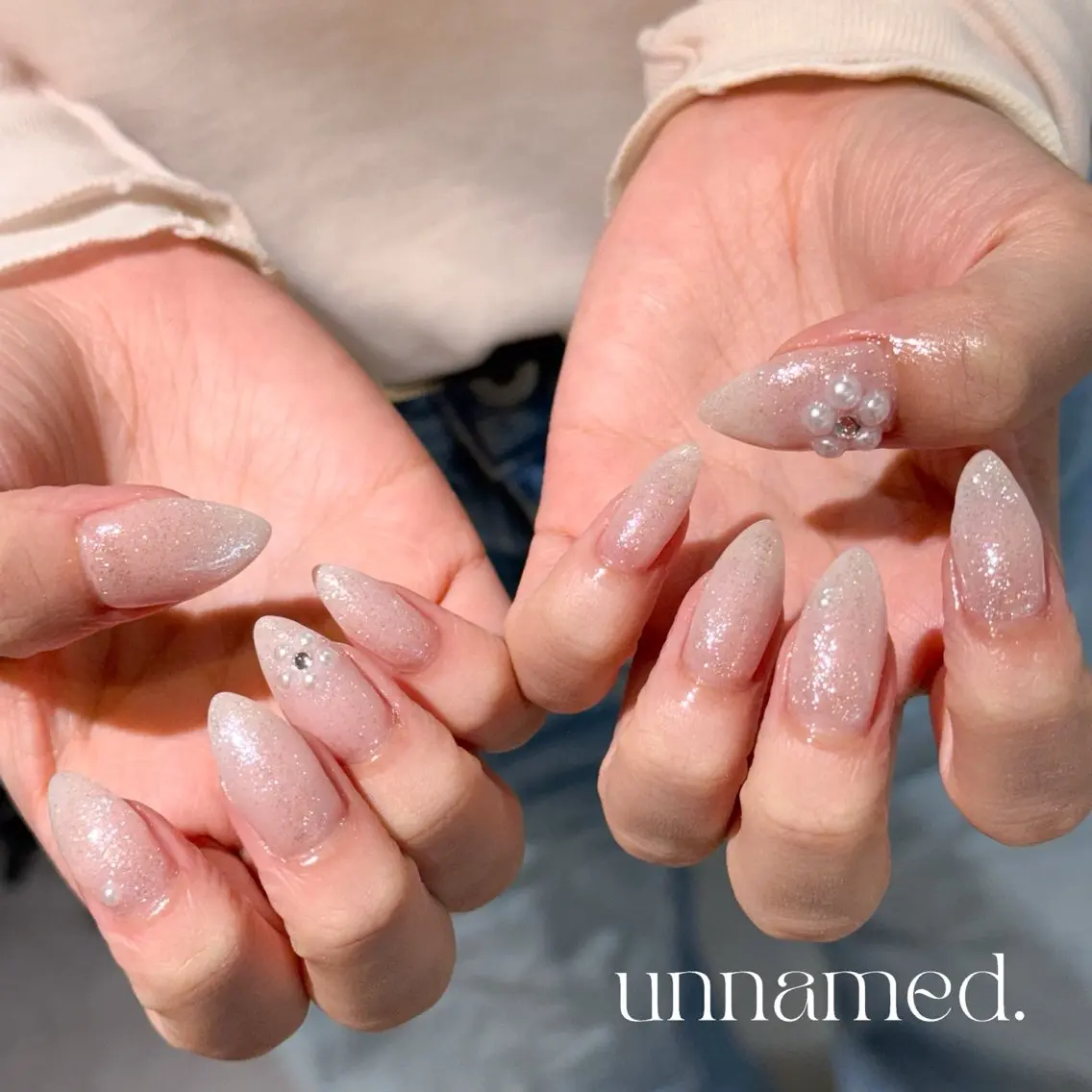 ネイル ラメ(グリッター) ハンドネイル unnamed. Kurumiのネイルデザイン