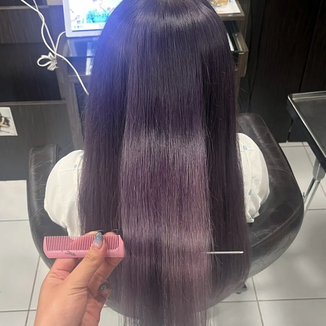 ロング カラー ブリーチ ラベンダーカラー 🫧ハイトーン/ ペールカラー🕊♡雛のヘアスタイル