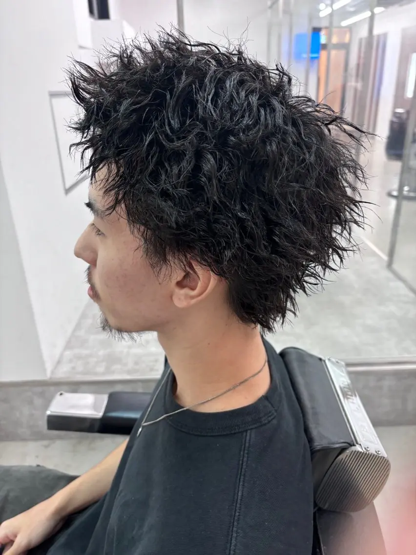 パーマ メンズ カット パーマ トリートメント 土岐/メンズ専門 パーマ特化美容師🌀のヘアスタイル