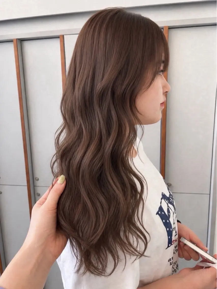 ロング カラー ベージュカラー ヘアカラー ブラウンカラー/ レイヤー/ ローレンのヘアスタイル