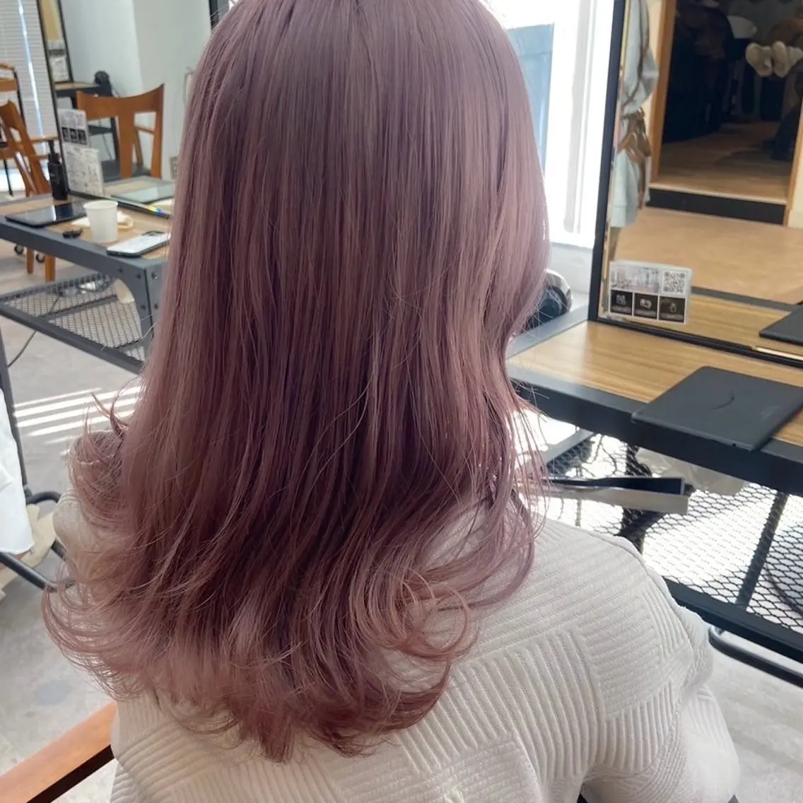 セミロング カラー ヘアカラー ダブルカラー 🌙chinariのヘアスタイル