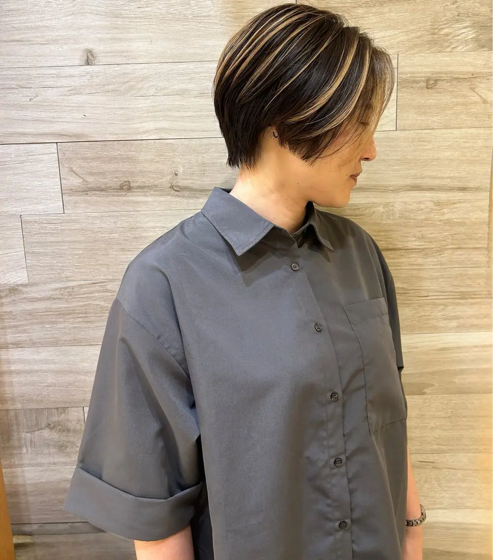 ショート ハンサムショート ボブ ショートヘア morio コトミのヘアスタイル