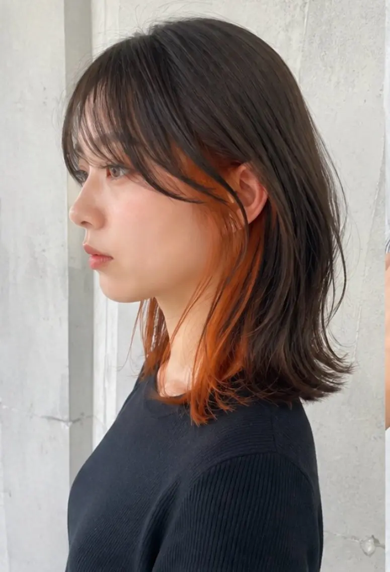 ミディアム カラー 🦕望月渉🦕 パーマ🌪️ブリーチのヘアスタイル