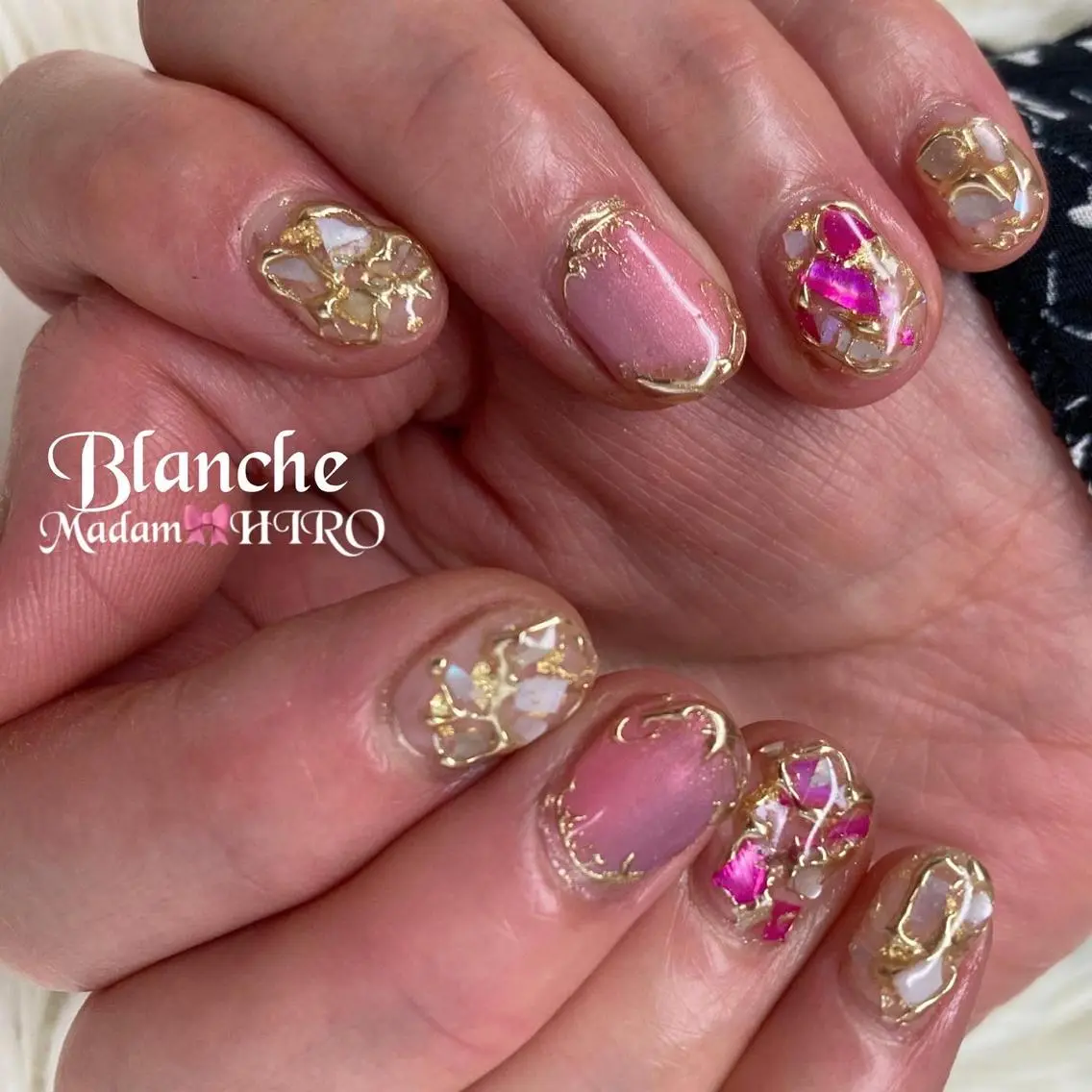 ネイル ミラーネイル Lianネイル 寛子Lianのネイルデザイン