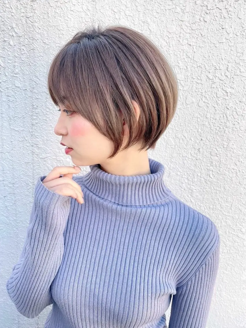 ショート ショートボブ ボブ 似合わせカット ショートヘア カット トリートメント ショート/ボブ 艶髪カラーTOSHIのヘアスタイル
