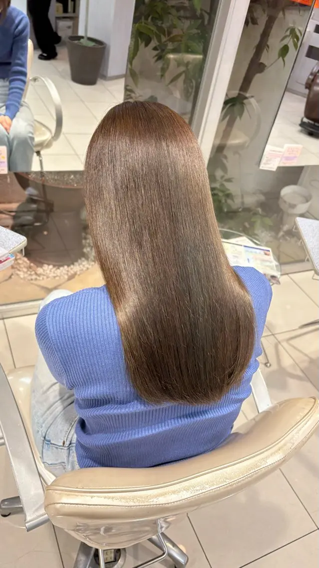 ロング カラー ヘアカラー トリートメント 盛れる韓国ヘア🩰/ ワンホンヘア/華のヘアスタイル
