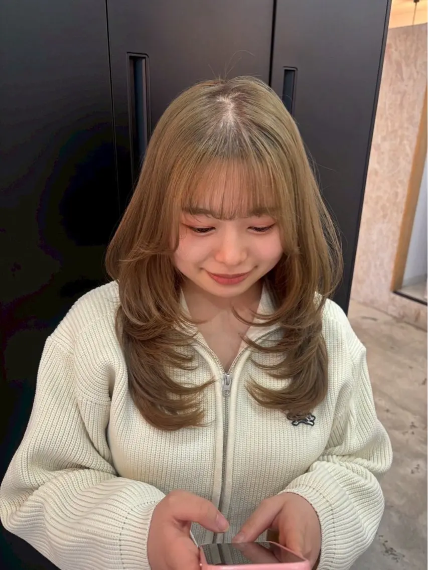 ロング カラー カット ヘアカラー MYRTLE Mifūのヘアスタイル
