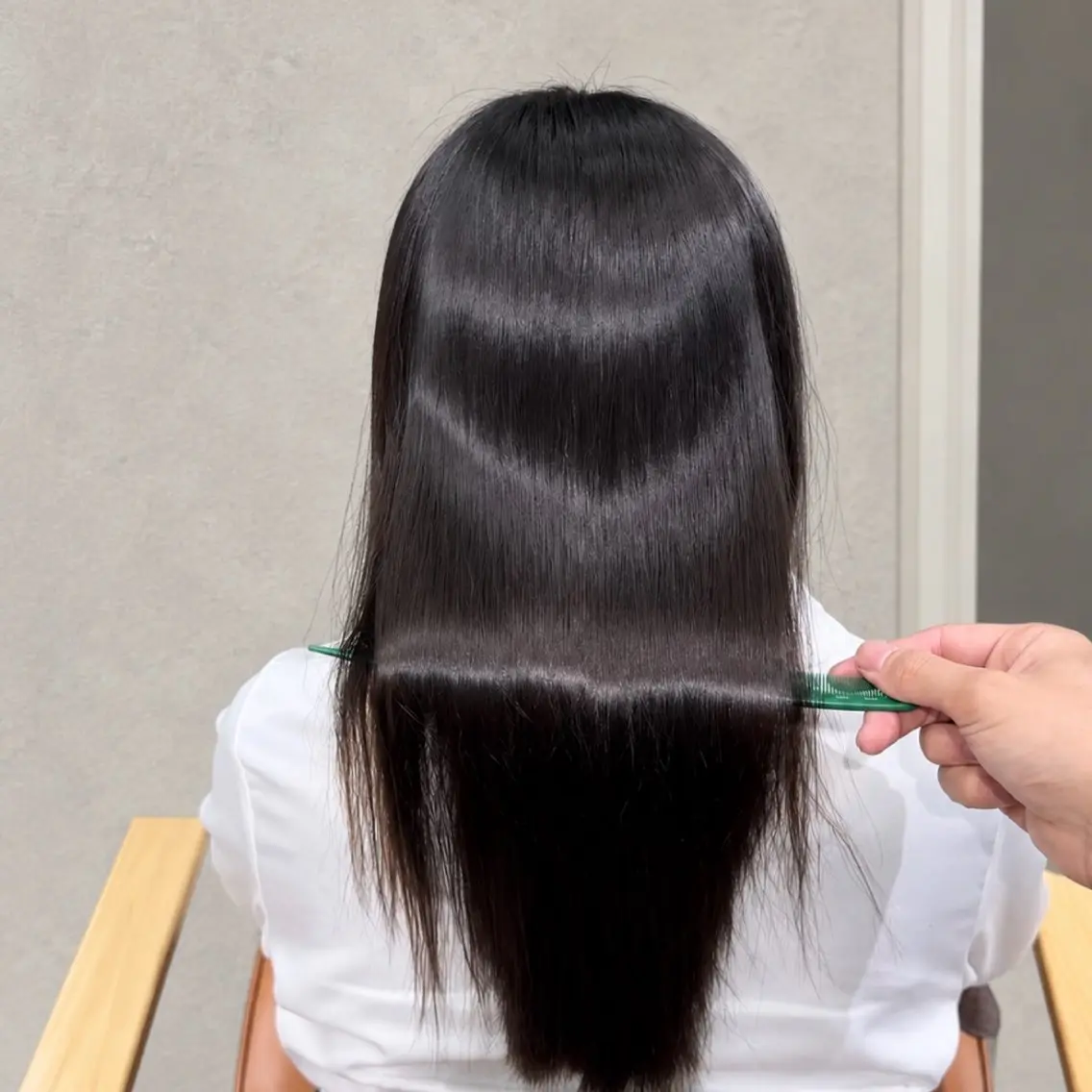 ロング カット 縮毛矯正 🪞髪質改善縮毛矯正 つやボブ🪞銀座あおのヘアスタイル