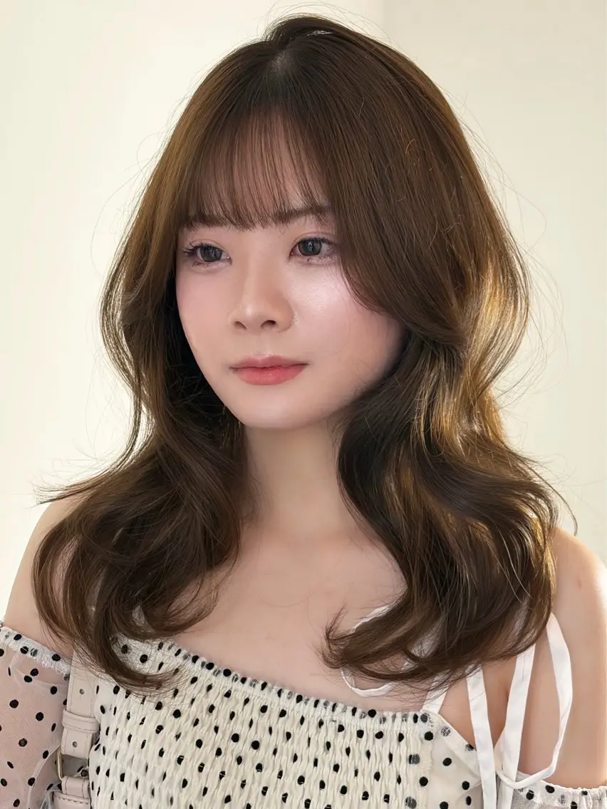 ミディアム カラー ヘアアレンジ ヘアカラー トリートメント ヘアセット 透明感カラー 🤎 ベージュ たくとのヘアスタイル