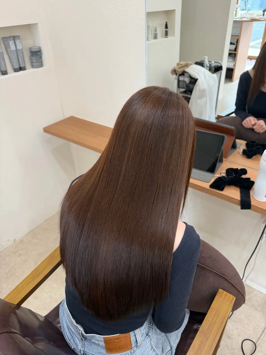 ロング 綾香/暗髪 /透明感カラー💜のヘアスタイル