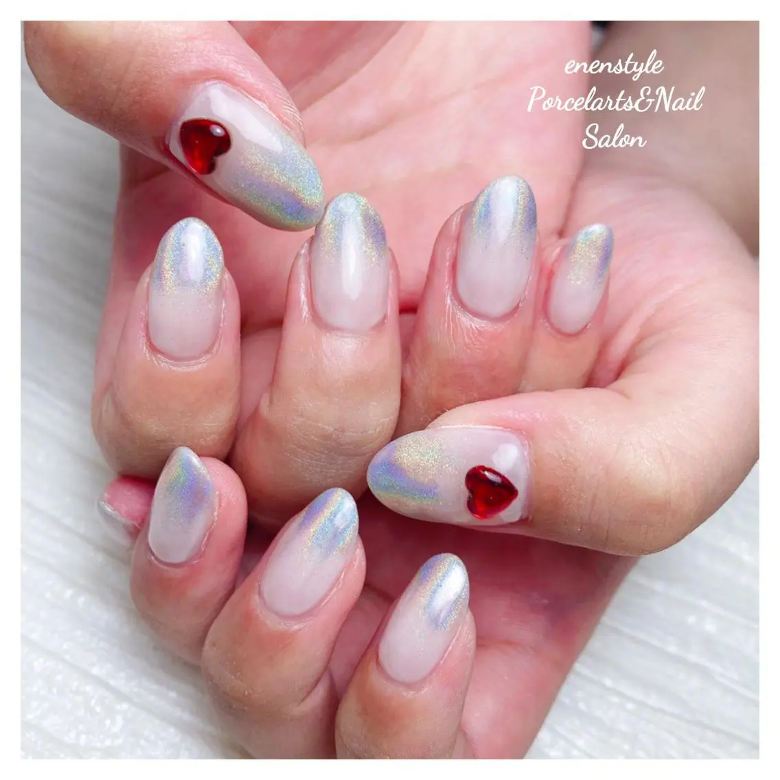 ミディアム ネイル 🐾enen style 🐾のネイルデザイン