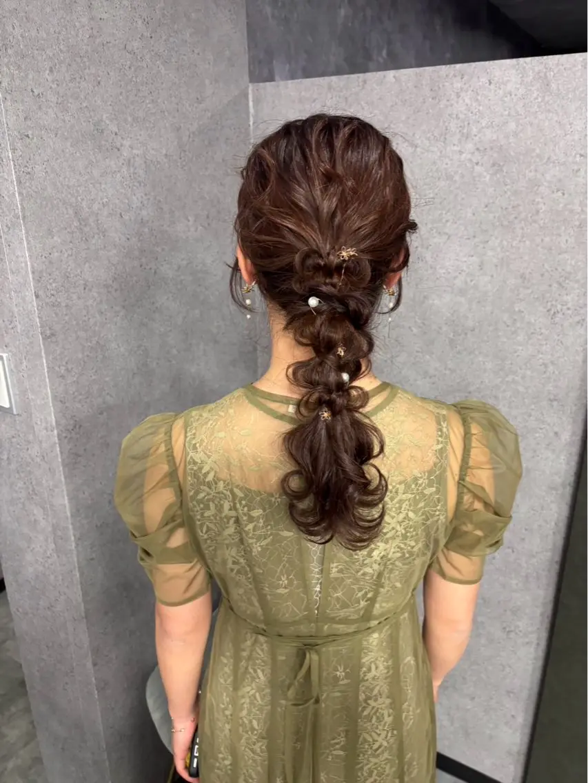 【💖ヘアセット💖】結婚式・お呼ばれヘア💫の写真