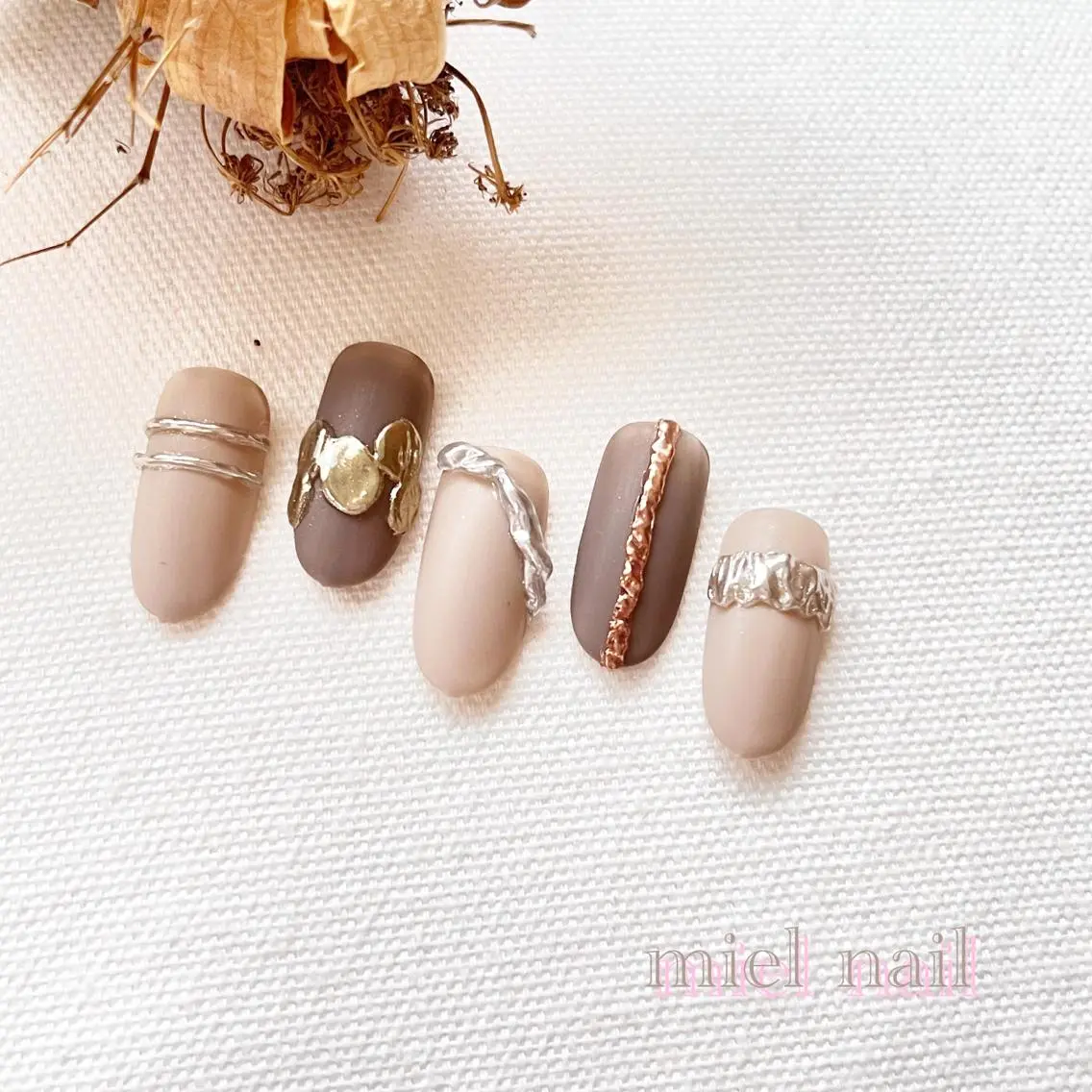 ネイル アートネイル ジェルネイル miel nailのネイルデザイン