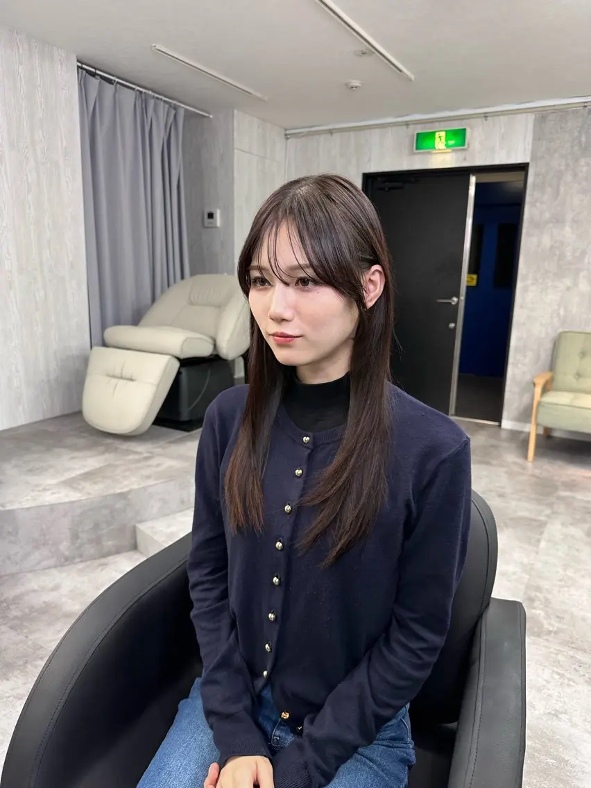 ミディアム 似合わせカット カット ヘアカラー トリートメント 店長 こうすけのヘアスタイル