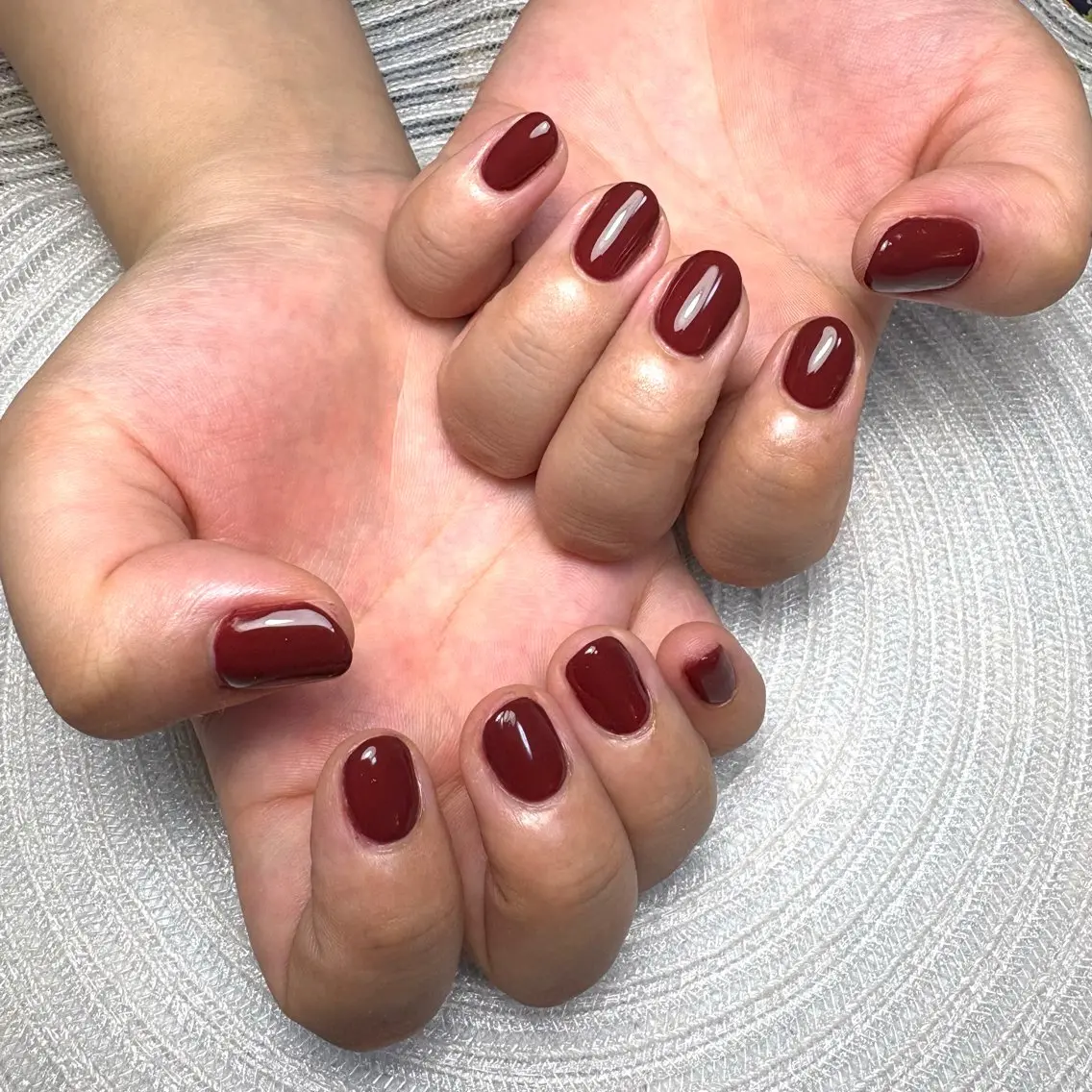 《ハンド》ワンカラー💅 オフあり・なしの写真