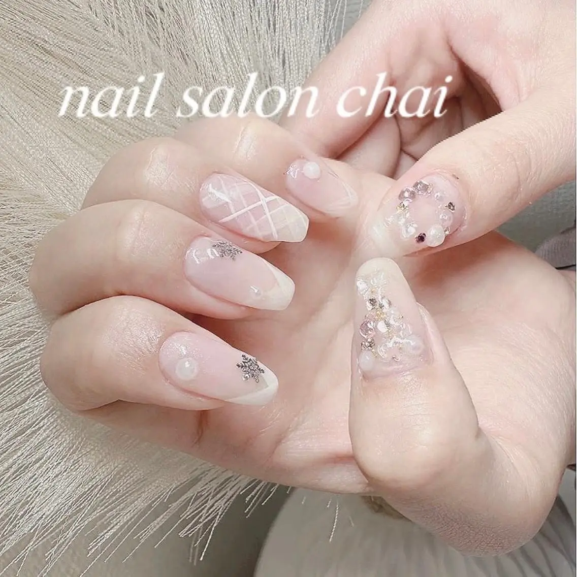 ネイル 冬ネイル クリスマス nail salon chai 上本町のネイルデザイン