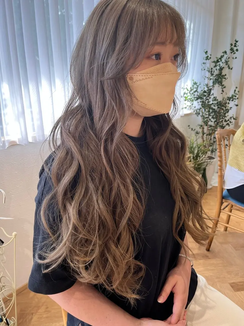 ロング カラー ヘアアレンジ ヘアカラー トリートメント merc. 🌼せのおのヘアスタイル