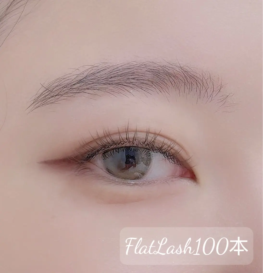 💕【自然な目元に】フラットラッシュ100本¥ 4500の写真