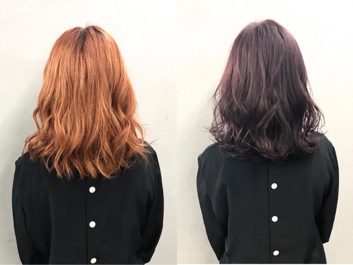 ミディアム カラー ピンクカラー バイオレットカラー カット ヘアカラー ショート/ボブ/ 白髪染め/メンズ葛西のヘアスタイル