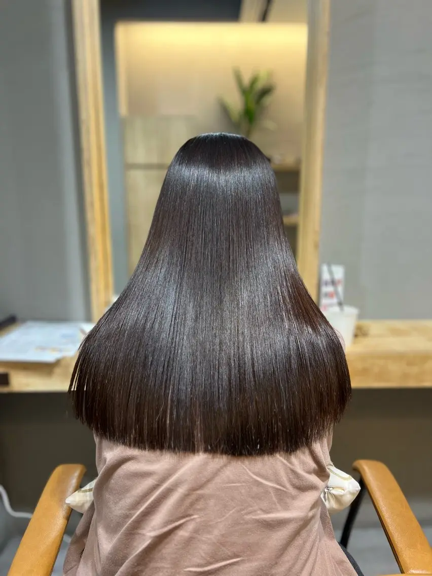 ロング 髪質改善 縮毛矯正 神戸ボブ✂️ ioe三宮/田 伸佳のヘアスタイル